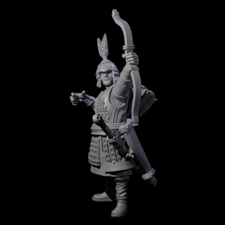 Kneeling Human Archer I Miniature for Dungeons and Dragons, Pathfinder or other TTRPGs