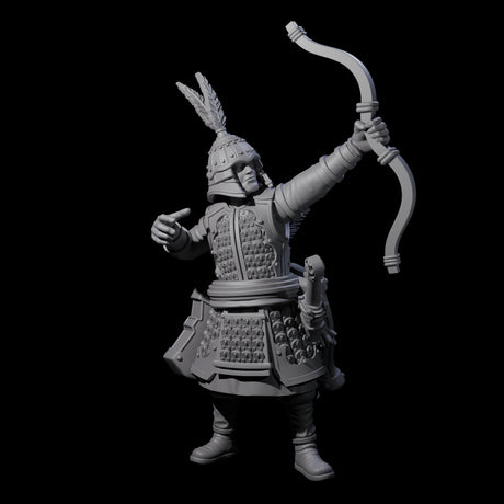 Kneeling Human Archer I Miniature for Dungeons and Dragons, Pathfinder or other TTRPGs