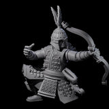 Kneeling Human Archers Miniature for Dungeons and Dragons, Pathfinder or other TTRPGs