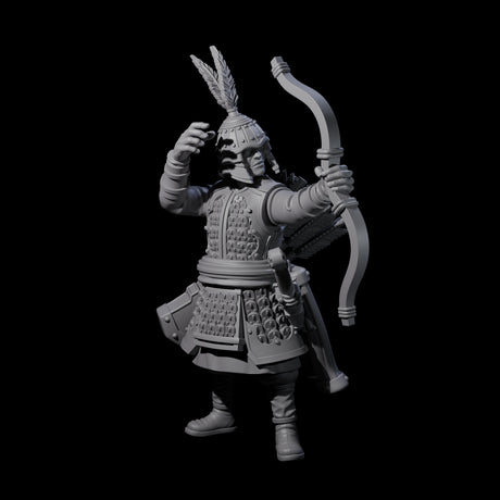Kneeling Human Archers Miniature for Dungeons and Dragons, Pathfinder or other TTRPGs
