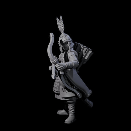 Kneeling Human Archers Miniature for Dungeons and Dragons, Pathfinder or other TTRPGs