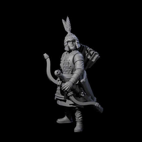 Kneeling Human Archers Miniature for Dungeons and Dragons, Pathfinder or other TTRPGs