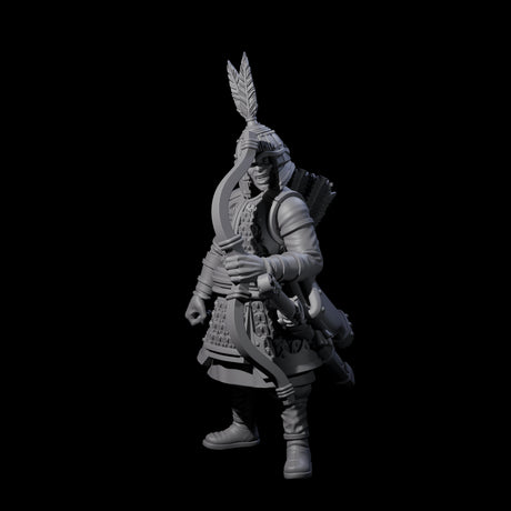 Kneeling Human Archers Miniature for Dungeons and Dragons, Pathfinder or other TTRPGs