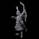 Kneeling Human Archers Miniature for Dungeons and Dragons, Pathfinder or other TTRPGs