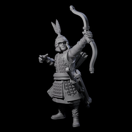 Kneeling Human Archers Miniature for Dungeons and Dragons, Pathfinder or other TTRPGs