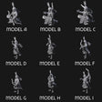 Kneeling Human Archers Miniature for Dungeons and Dragons, Pathfinder or other TTRPGs