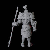 Knight on Guard Miniature for Dungeons and Dragons, Pathfinder or other TTRPGs