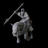 Knight on Horseback B Miniature for Dungeons and Dragons, Pathfinder or other TTRPGs