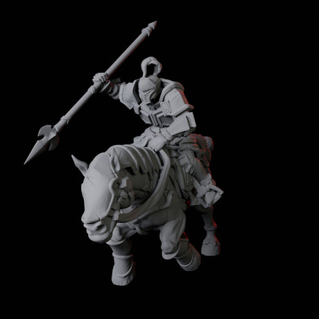 Knight on Horseback B Miniature for Dungeons and Dragons, Pathfinder or other TTRPGs