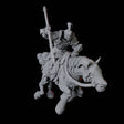Knight on Horseback B Miniature for Dungeons and Dragons, Pathfinder or other TTRPGs