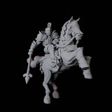 Knight on Horseback C Miniature for Dungeons and Dragons, Pathfinder or other TTRPGs