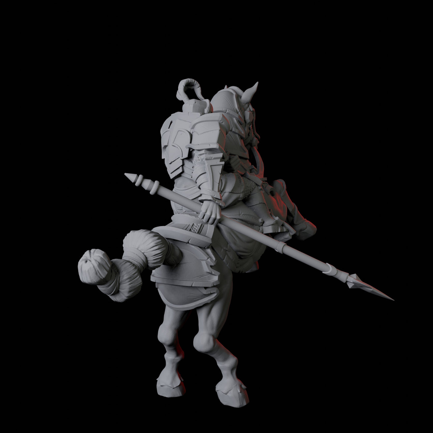 Knight on Horseback C Miniature for Dungeons and Dragons, Pathfinder or other TTRPGs