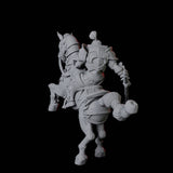 Knight on Horseback C Miniature for Dungeons and Dragons, Pathfinder or other TTRPGs