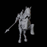 Knight on Horseback C Miniature for Dungeons and Dragons, Pathfinder or other TTRPGs