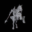 Knight on Horseback C Miniature for Dungeons and Dragons, Pathfinder or other TTRPGs