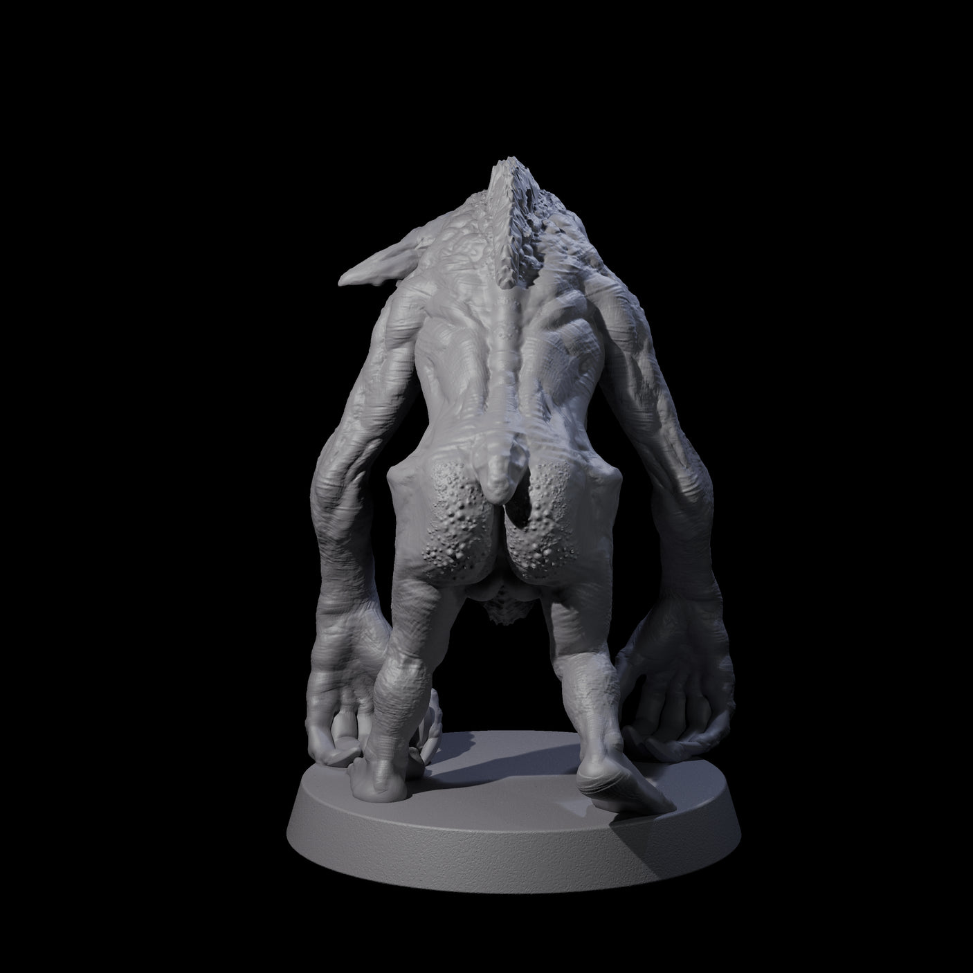 Knuckle Dragger Dretch A Miniature for Dungeons and Dragons, Pathfinder or other TTRPGs