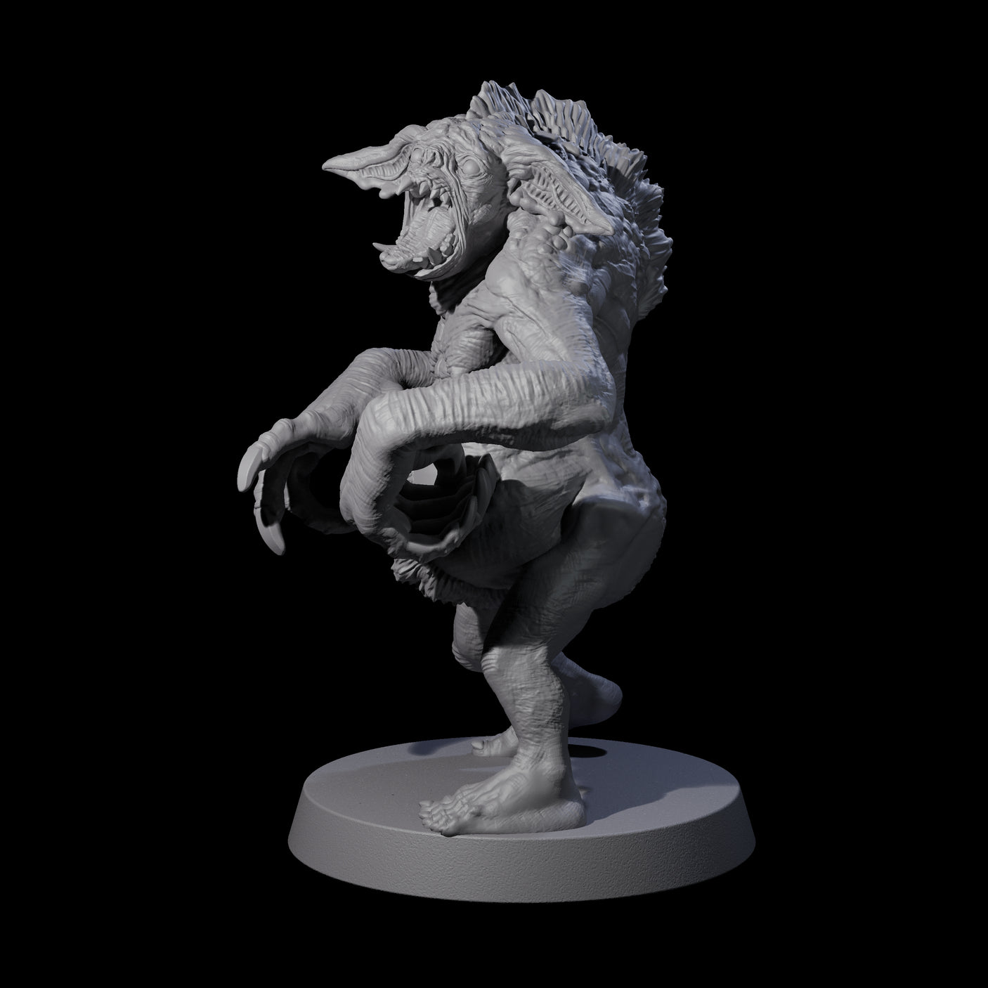Knuckle Dragger Dretch D Miniature for Dungeons and Dragons, Pathfinder or other TTRPGs