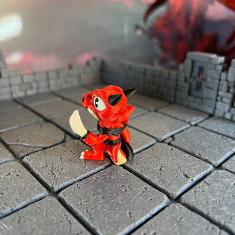 Kobold Fighters Set of Three Multicolour Table Ready Miniatures Miniature for Dungeons and Dragons, Pathfinder or other TTRPGs