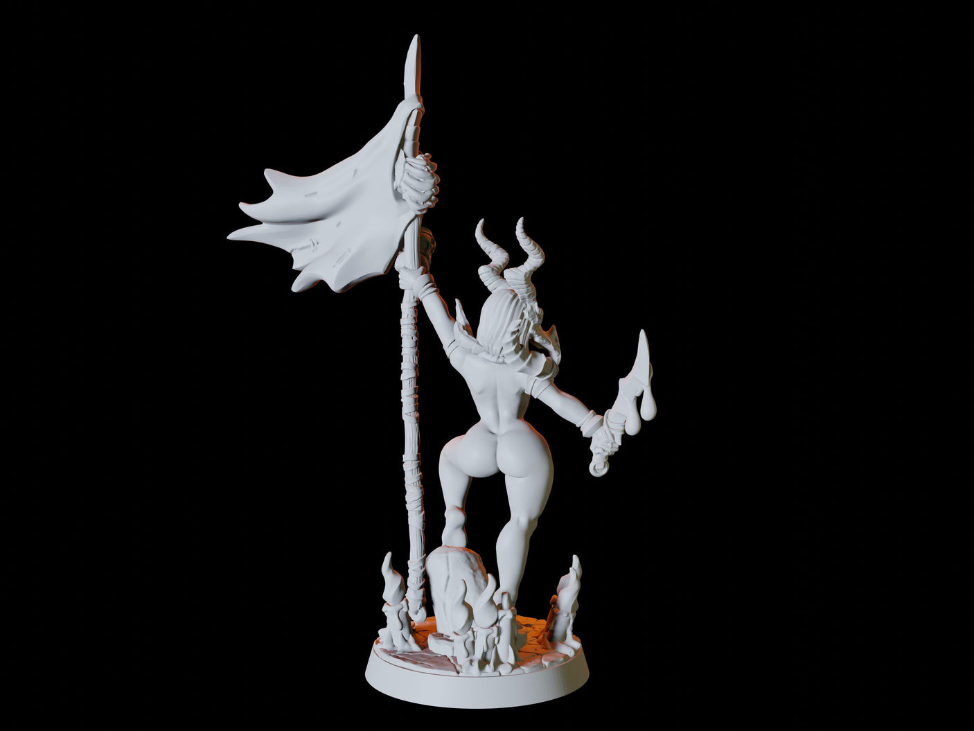 Kobold Pinup Miniature for Dungeons and Dragons, Pathfinder or other TTRPGs