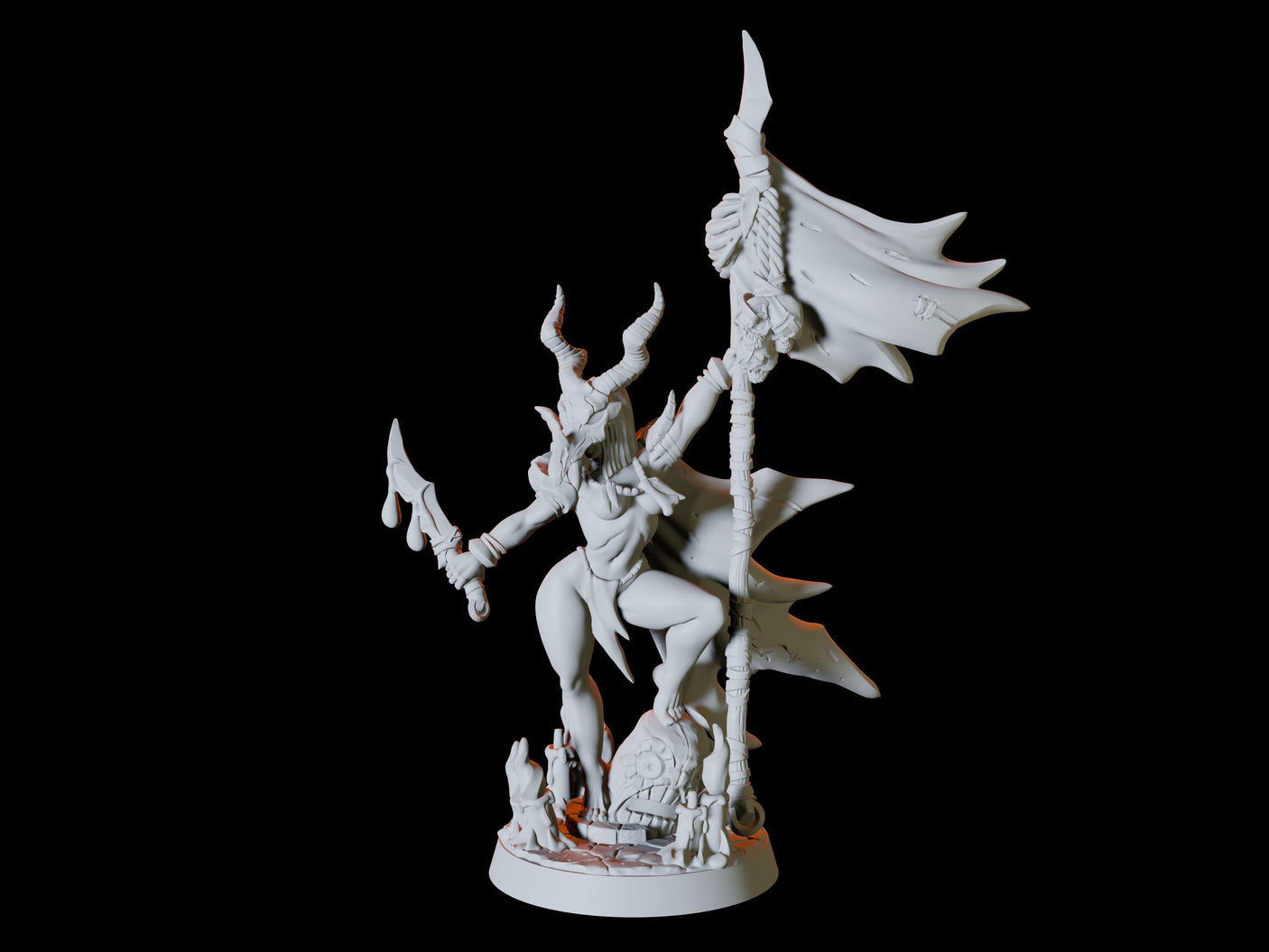 Kobold Pinup Miniature for Dungeons and Dragons, Pathfinder or other TTRPGs