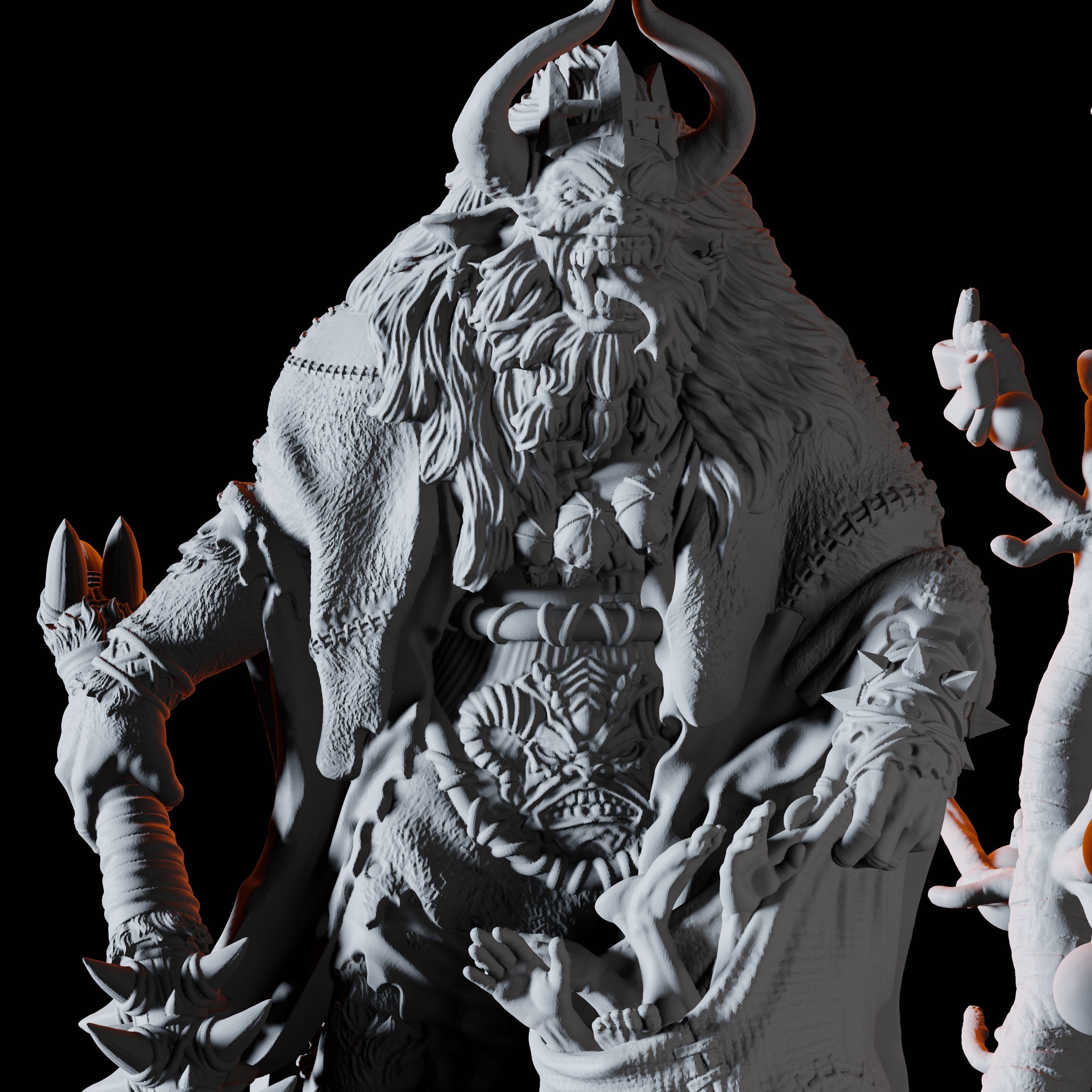 Krampus Miniature for Dungeons and Dragons - Myth Forged