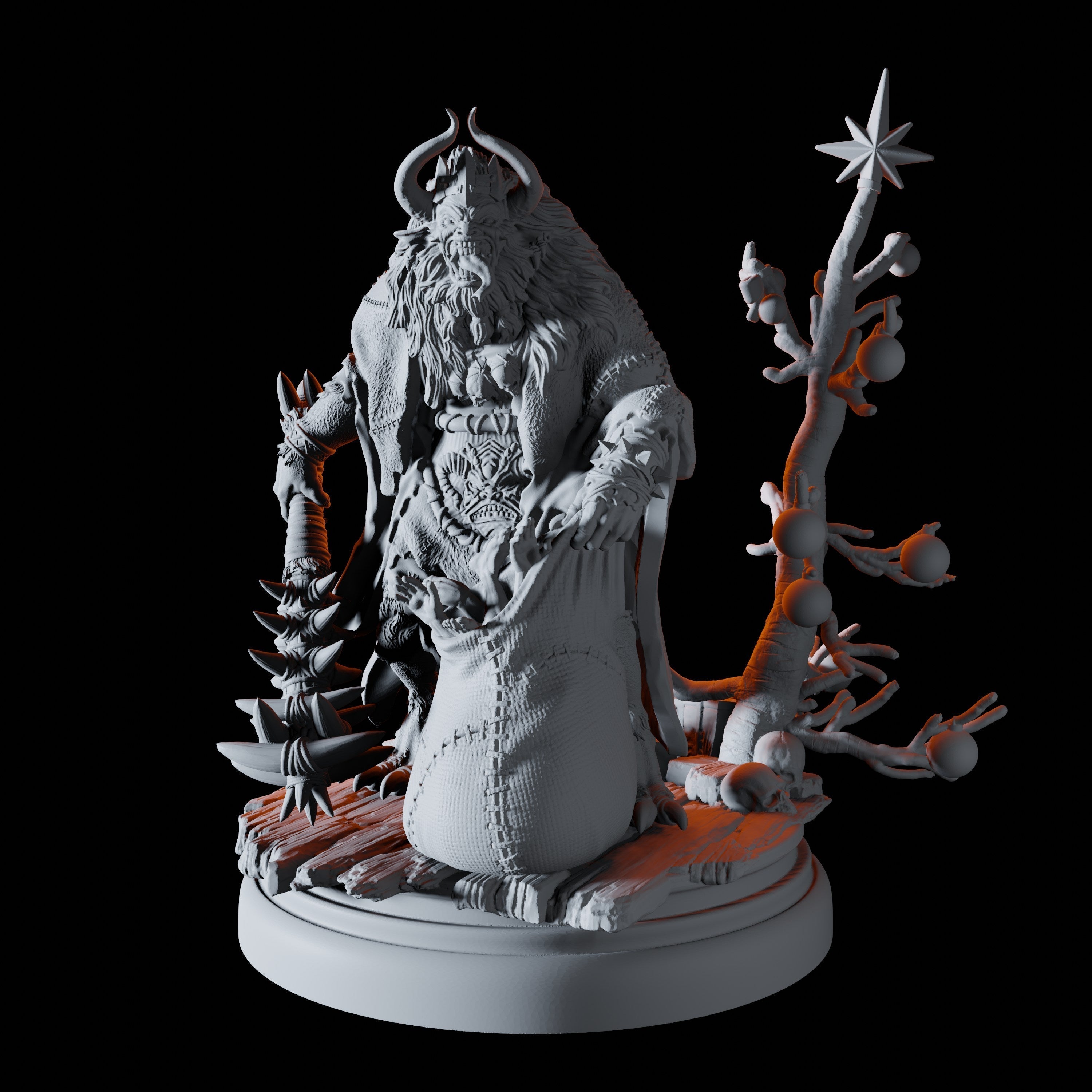 Krampus Miniature for Dungeons and Dragons - Myth Forged