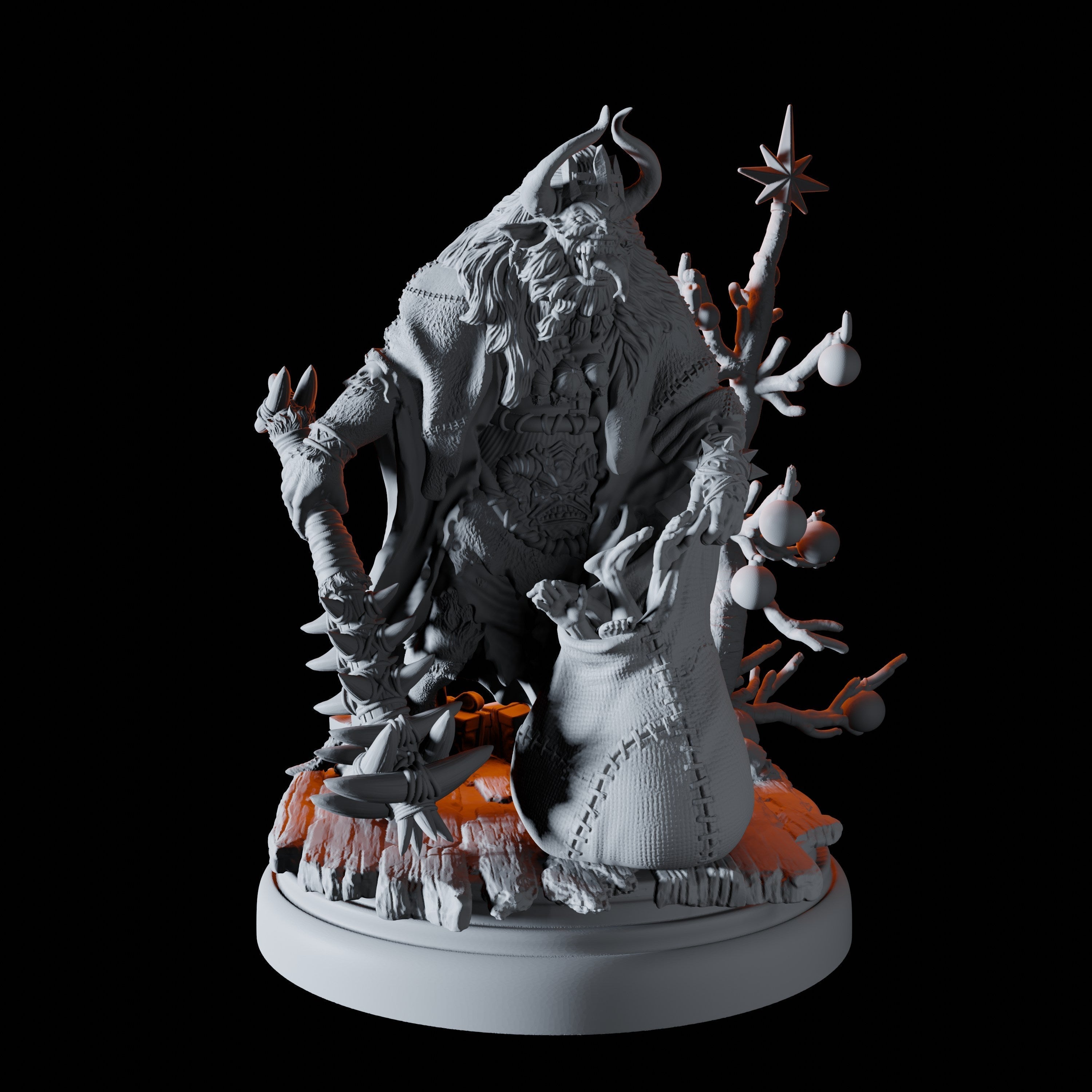 Krampus Miniature for Dungeons and Dragons - Myth Forged