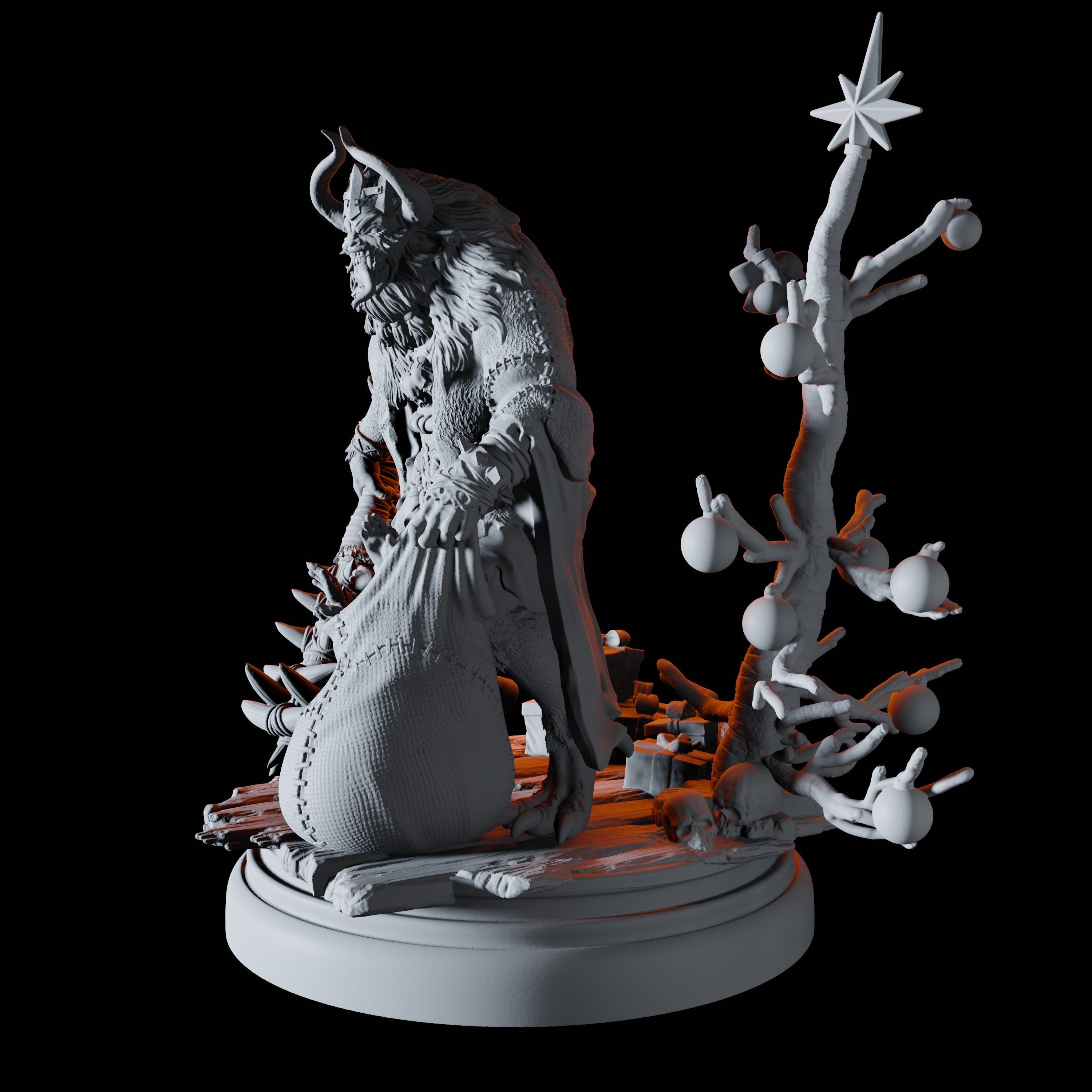 Krampus Miniature for Dungeons and Dragons - Myth Forged