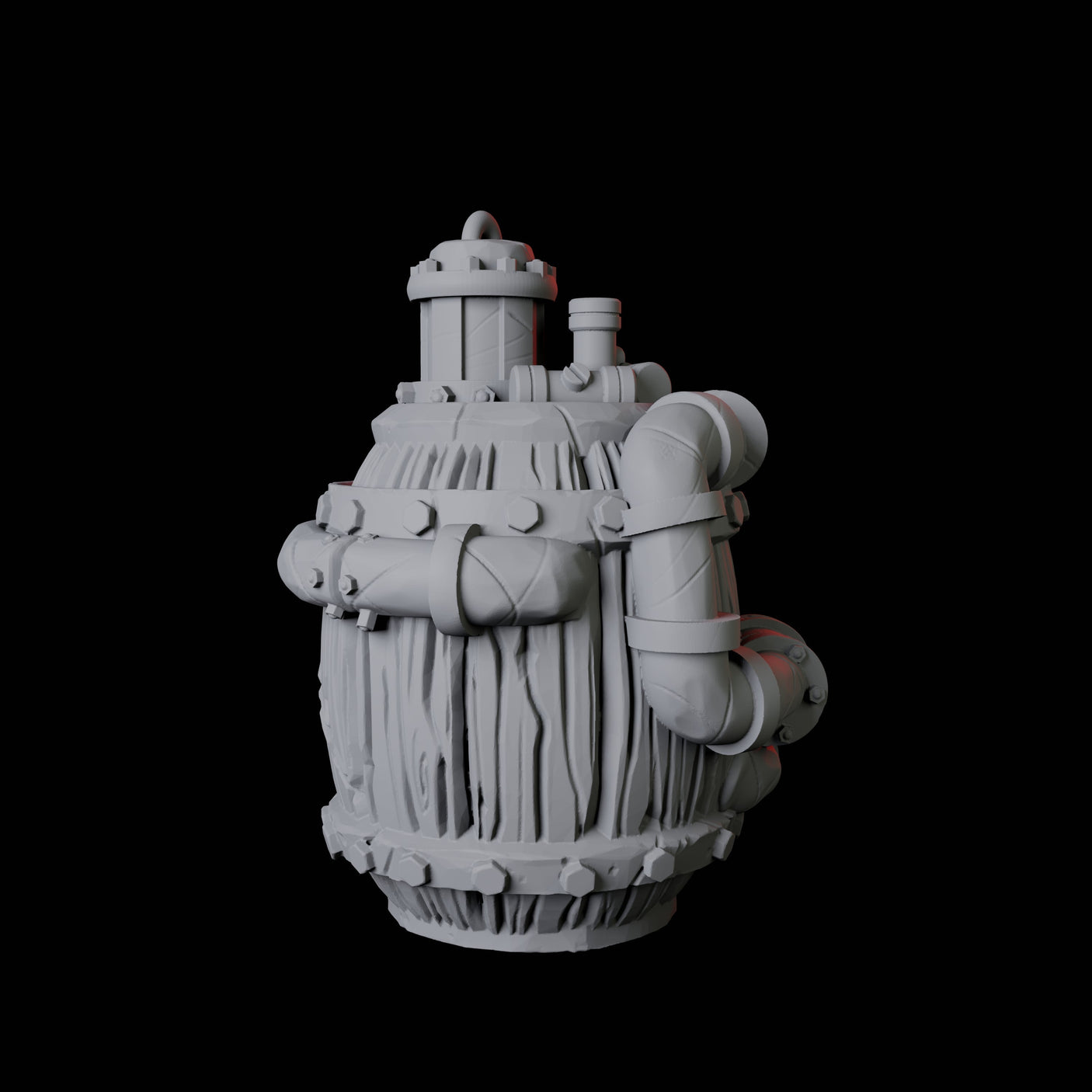 Laboratory Barrel Miniature for Dungeons and Dragons, Pathfinder or other TTRPGs