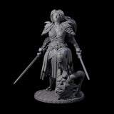 Lady Baudicea - Troll Slayer Fighter Miniature for Dungeons and Dragons, Pathfinder or other TTRPGs