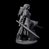 Lady Baudicea - Troll Slayer Fighter Miniature for Dungeons and Dragons, Pathfinder or other TTRPGs