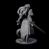 Lady Baudicea - Troll Slayer Fighter Miniature for Dungeons and Dragons, Pathfinder or other TTRPGs