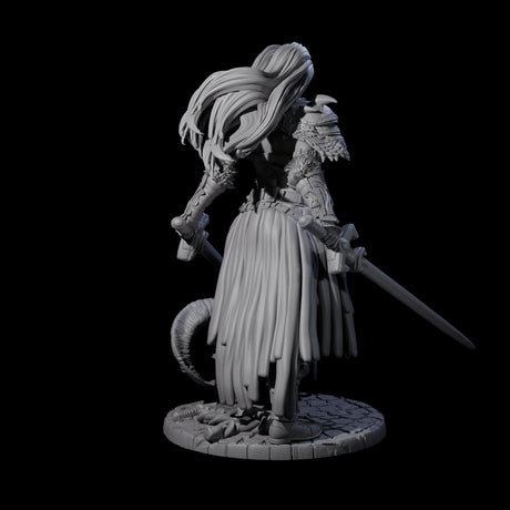 Lady Baudicea - Troll Slayer Fighter Miniature for Dungeons and Dragons, Pathfinder or other TTRPGs