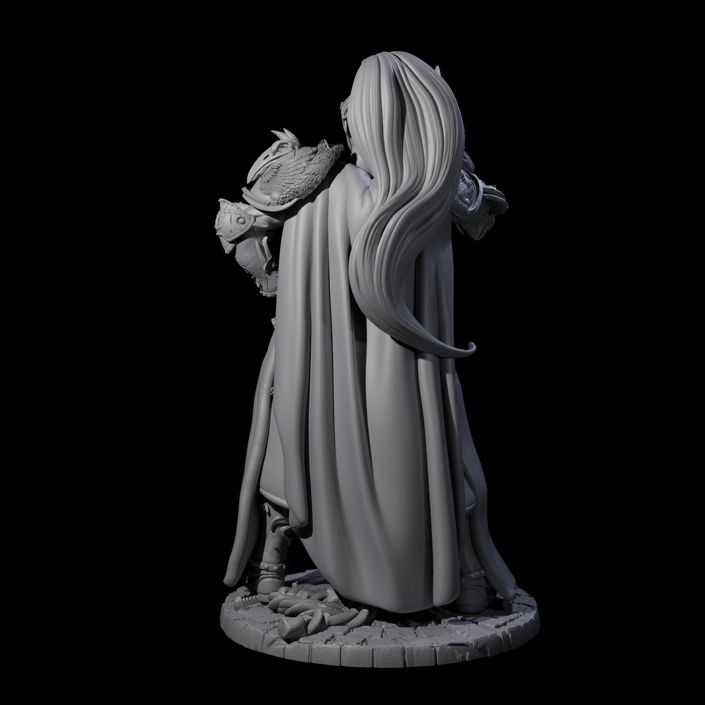 Lady Guinevere - Heavy Armoured Fighter Miniature for Dungeons and Dragons, Pathfinder or other TTRPGs