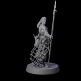 Land Living Merfolk Fisherman Miniature for Dungeons and Dragons, Pathfinder or other TTRPGs