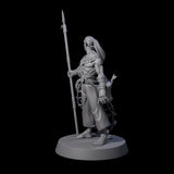 Land Living Merfolk Fisherman Miniature for Dungeons and Dragons, Pathfinder or other TTRPGs