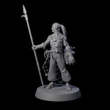 Land Living Merfolk Fisherman Miniature for Dungeons and Dragons, Pathfinder or other TTRPGs