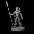 Land Living Merfolk Fisherman Miniature for Dungeons and Dragons, Pathfinder or other TTRPGs