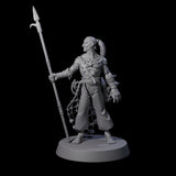Land Living Merfolk Fisherman Miniature for Dungeons and Dragons, Pathfinder or other TTRPGs