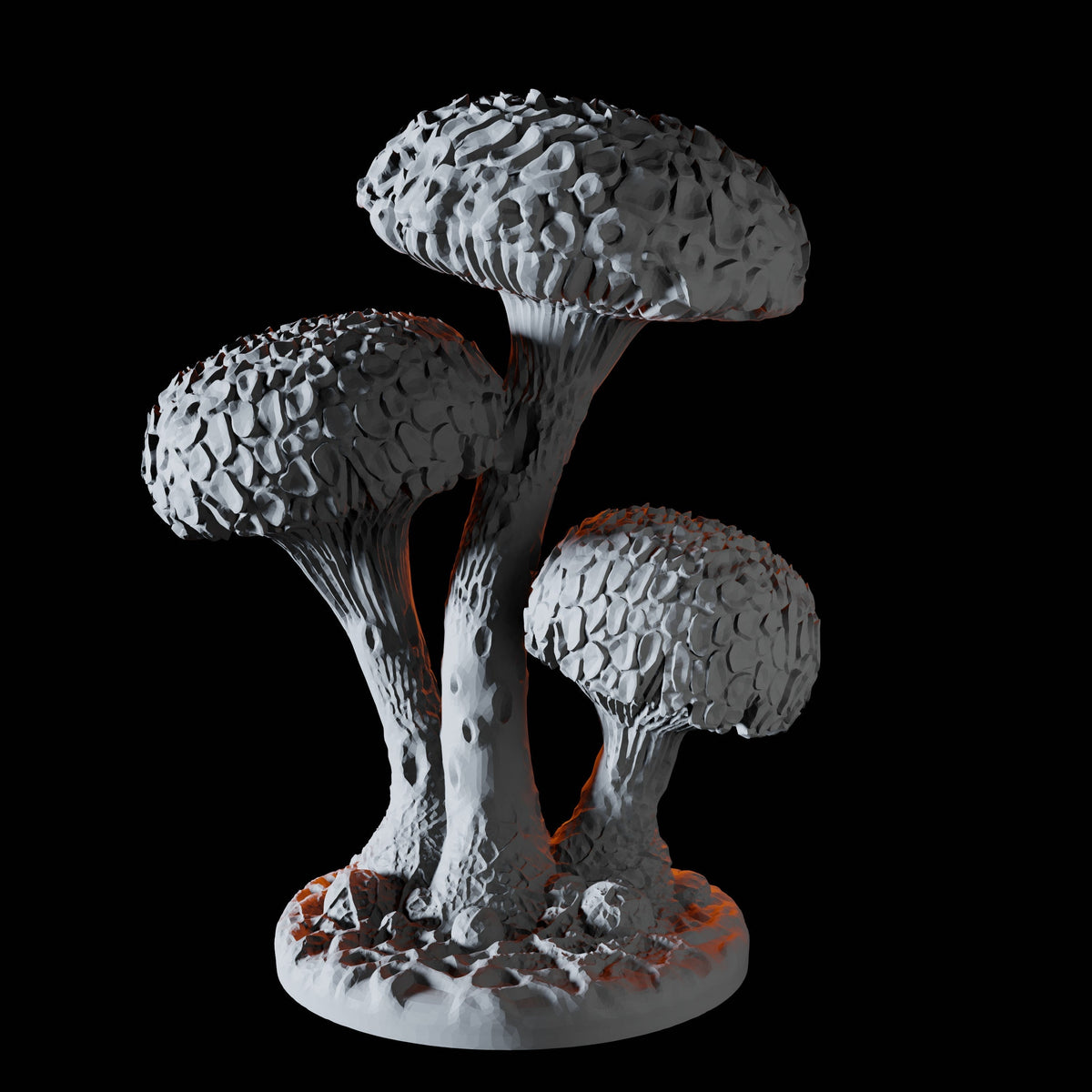 Large Mushrooms Miniature for Dungeons and Dragons, Pathfinder or other TTRPGs