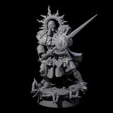 Last Stand Paladin Miniature for Dungeons and Dragons, Pathfinder or other TTRPGs