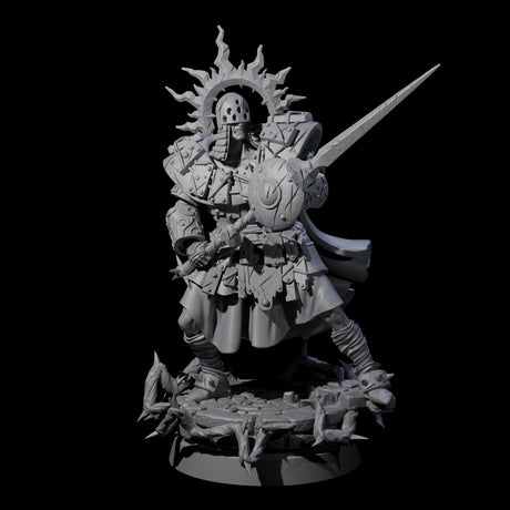 Last Stand Paladin Miniature for Dungeons and Dragons, Pathfinder or other TTRPGs