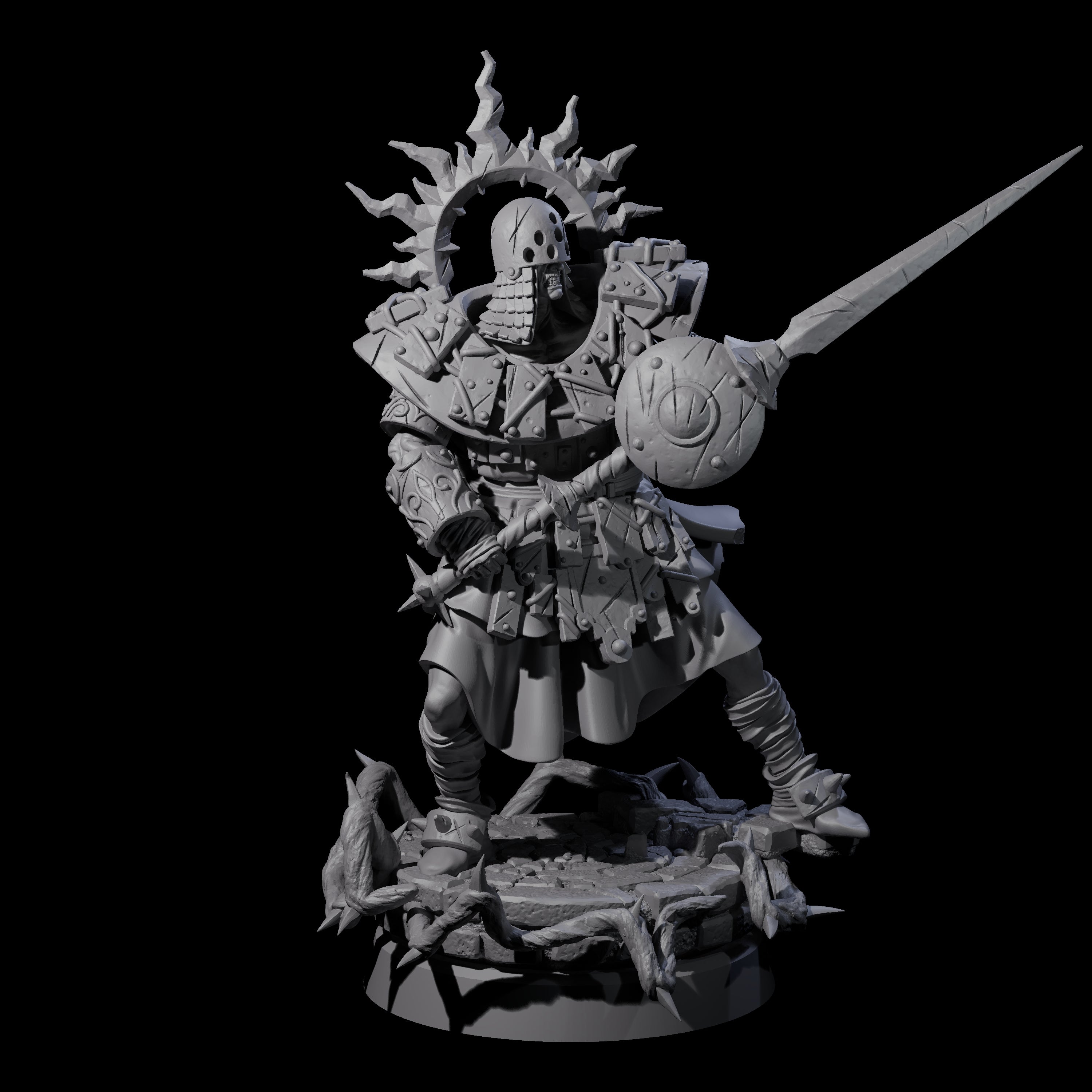 Last Stand Paladin Miniature for Dungeons and Dragons, Pathfinder or other TTRPGs