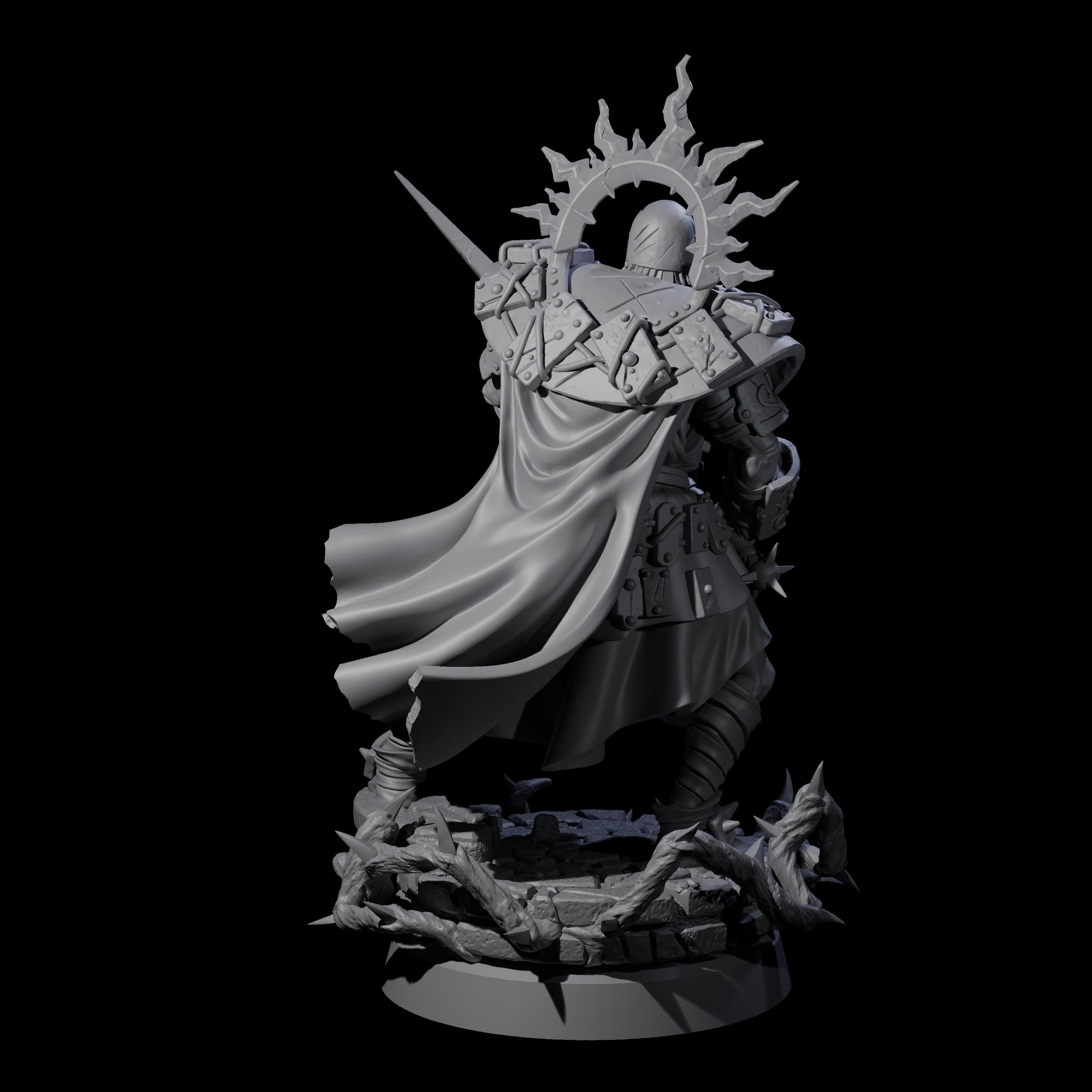 Last Stand Paladin Miniature for Dungeons and Dragons, Pathfinder or other TTRPGs