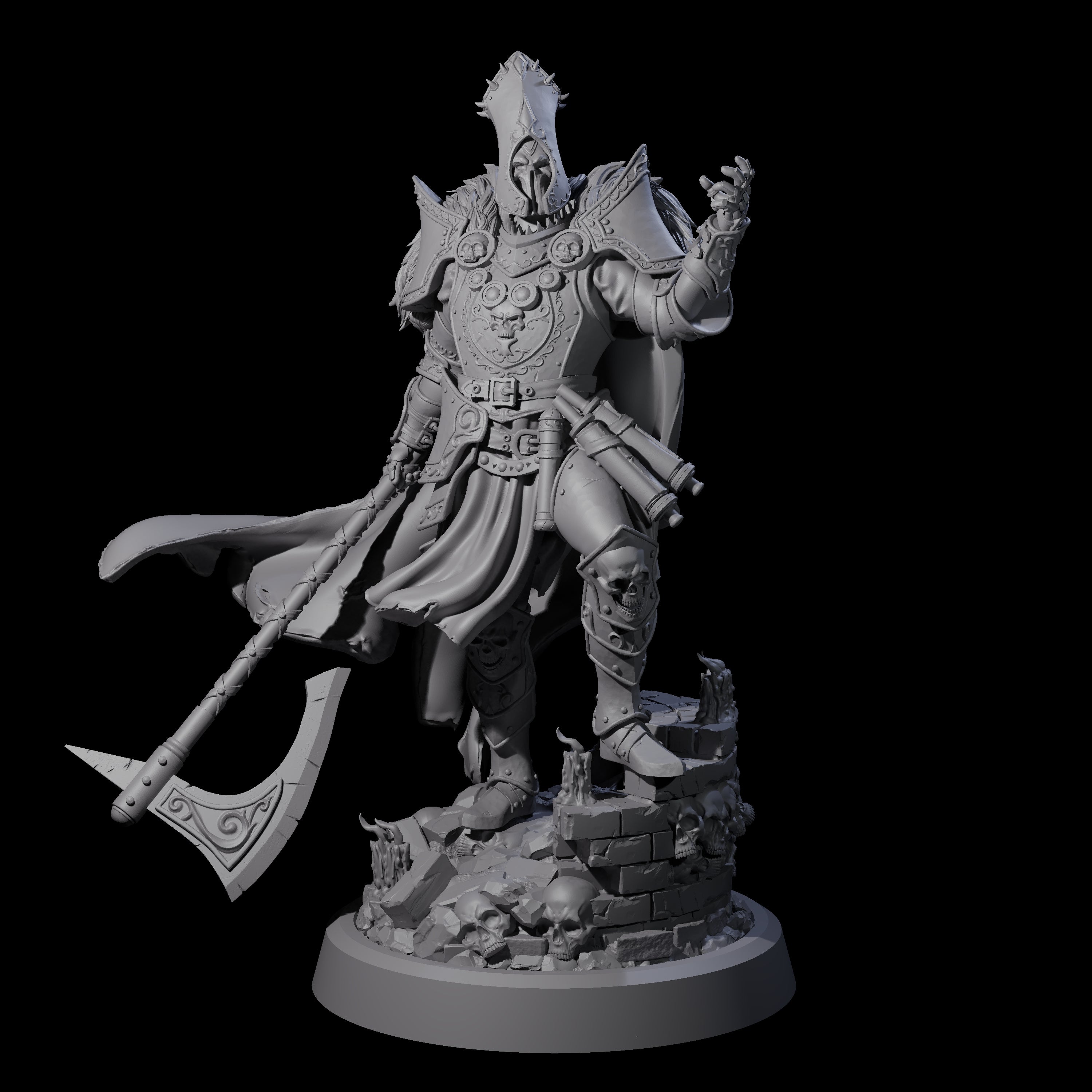 Leading Battle Lich Miniature for Dungeons and Dragons, Pathfinder or other TTRPGs