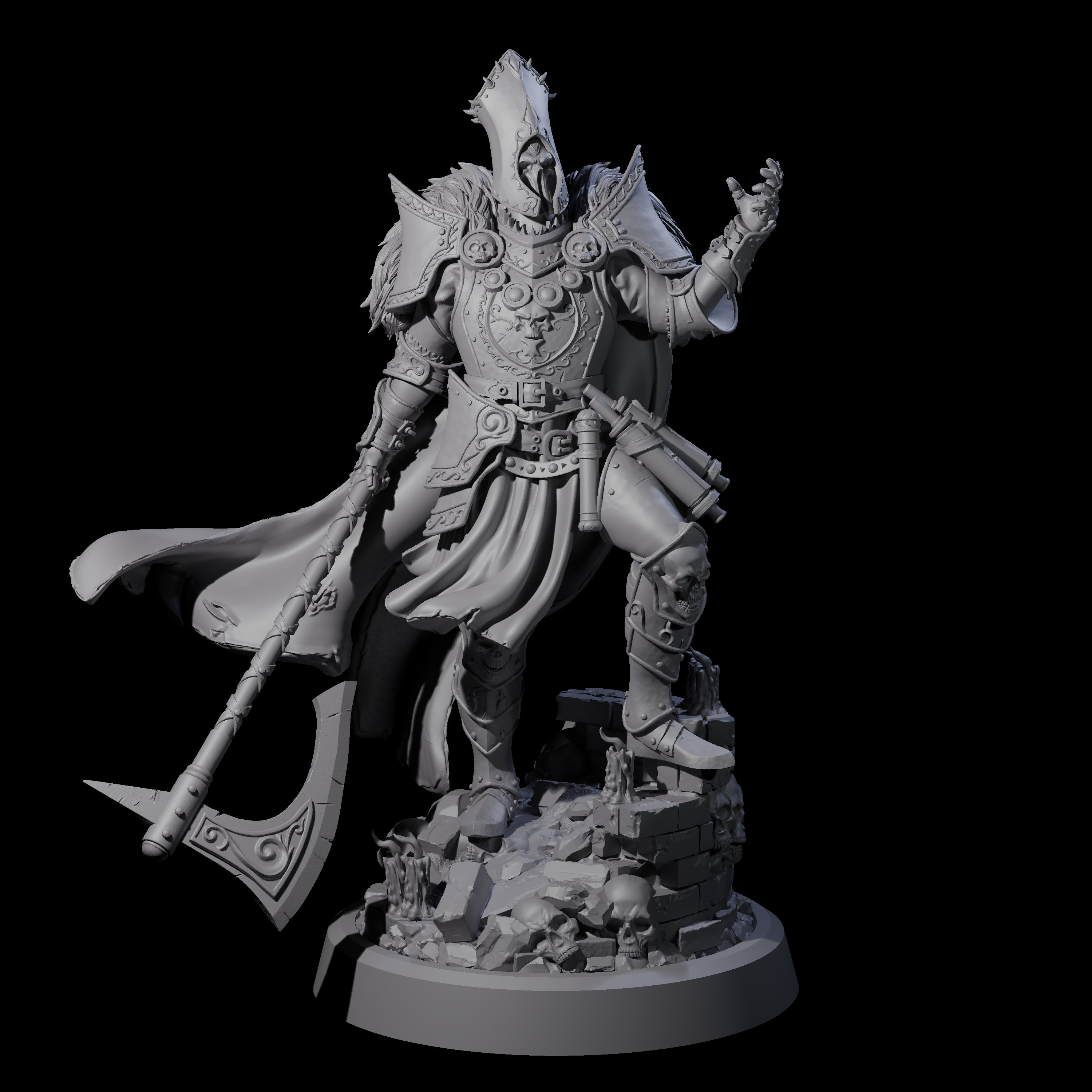 Leading Battle Lich Miniature for Dungeons and Dragons, Pathfinder or other TTRPGs