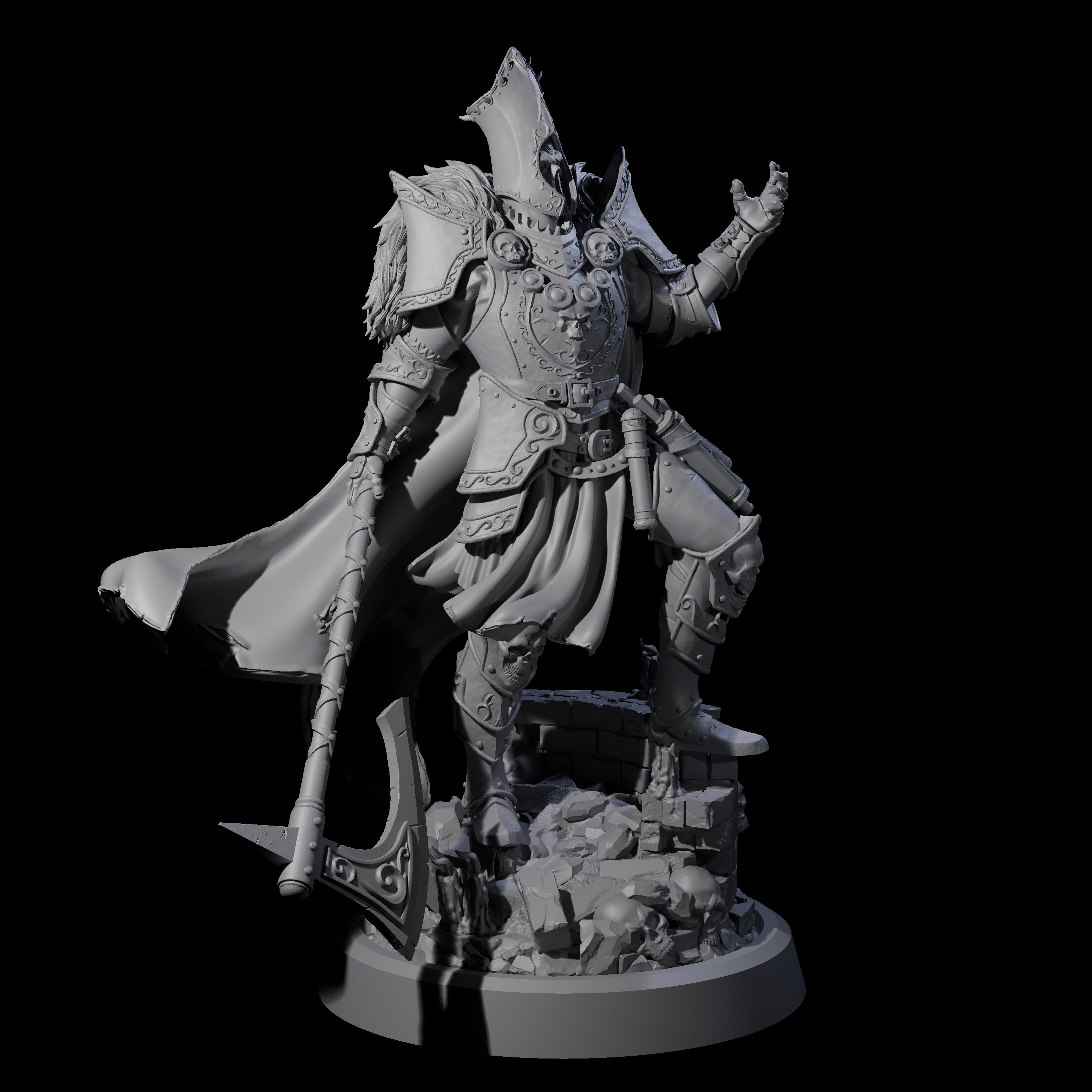 Leading Battle Lich Miniature for Dungeons and Dragons, Pathfinder or other TTRPGs