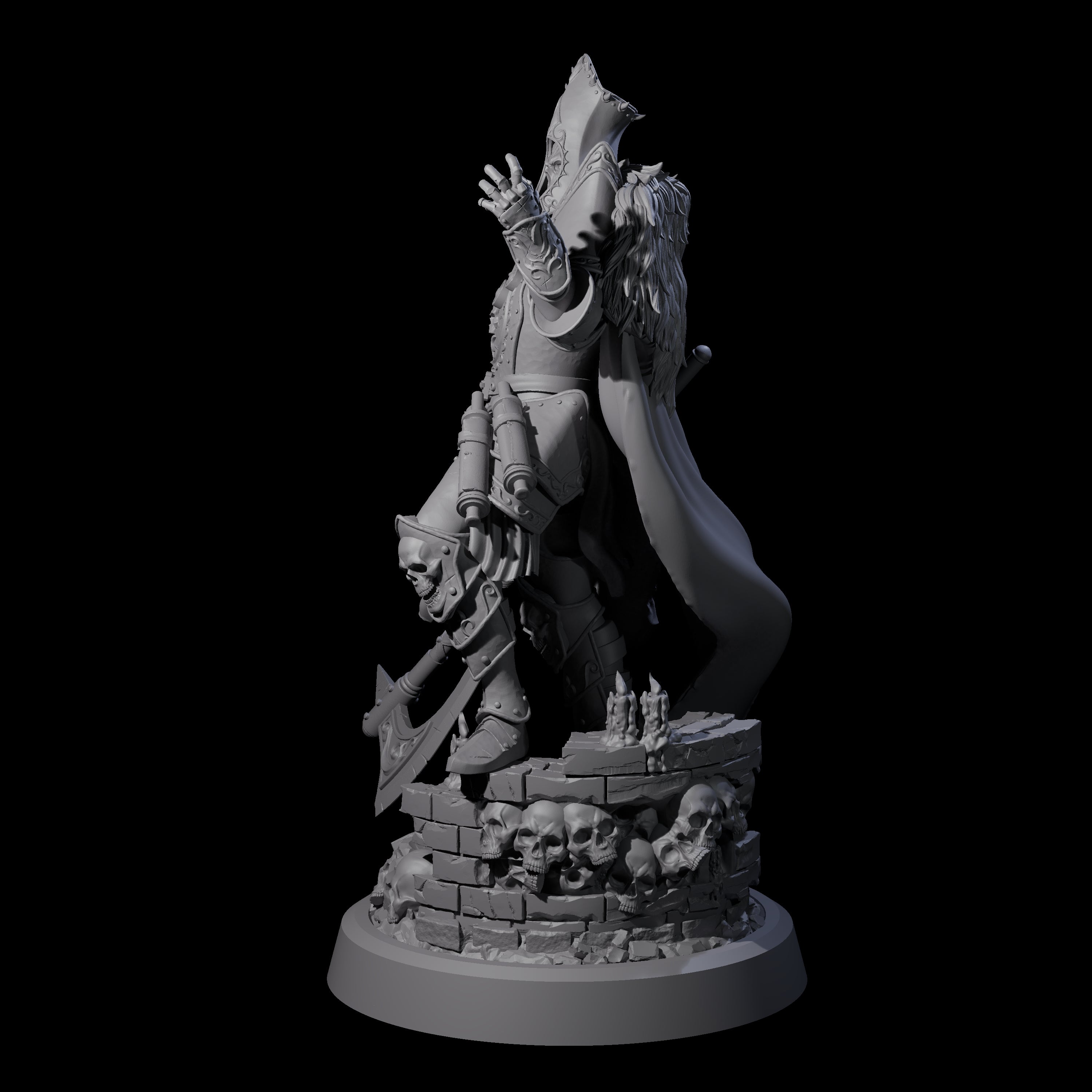 Leading Battle Lich Miniature for Dungeons and Dragons, Pathfinder or other TTRPGs