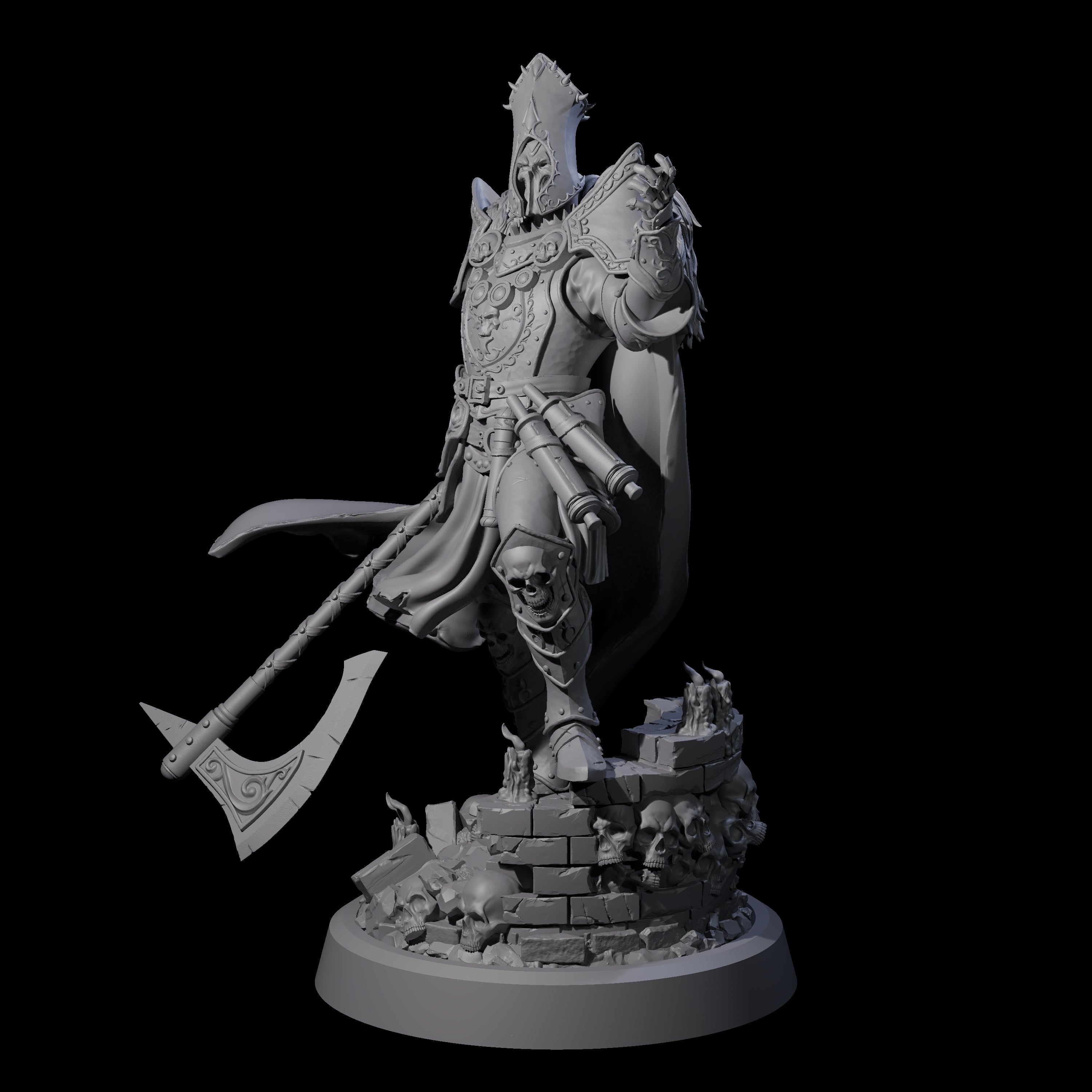 Leading Battle Lich Miniature for Dungeons and Dragons, Pathfinder or other TTRPGs