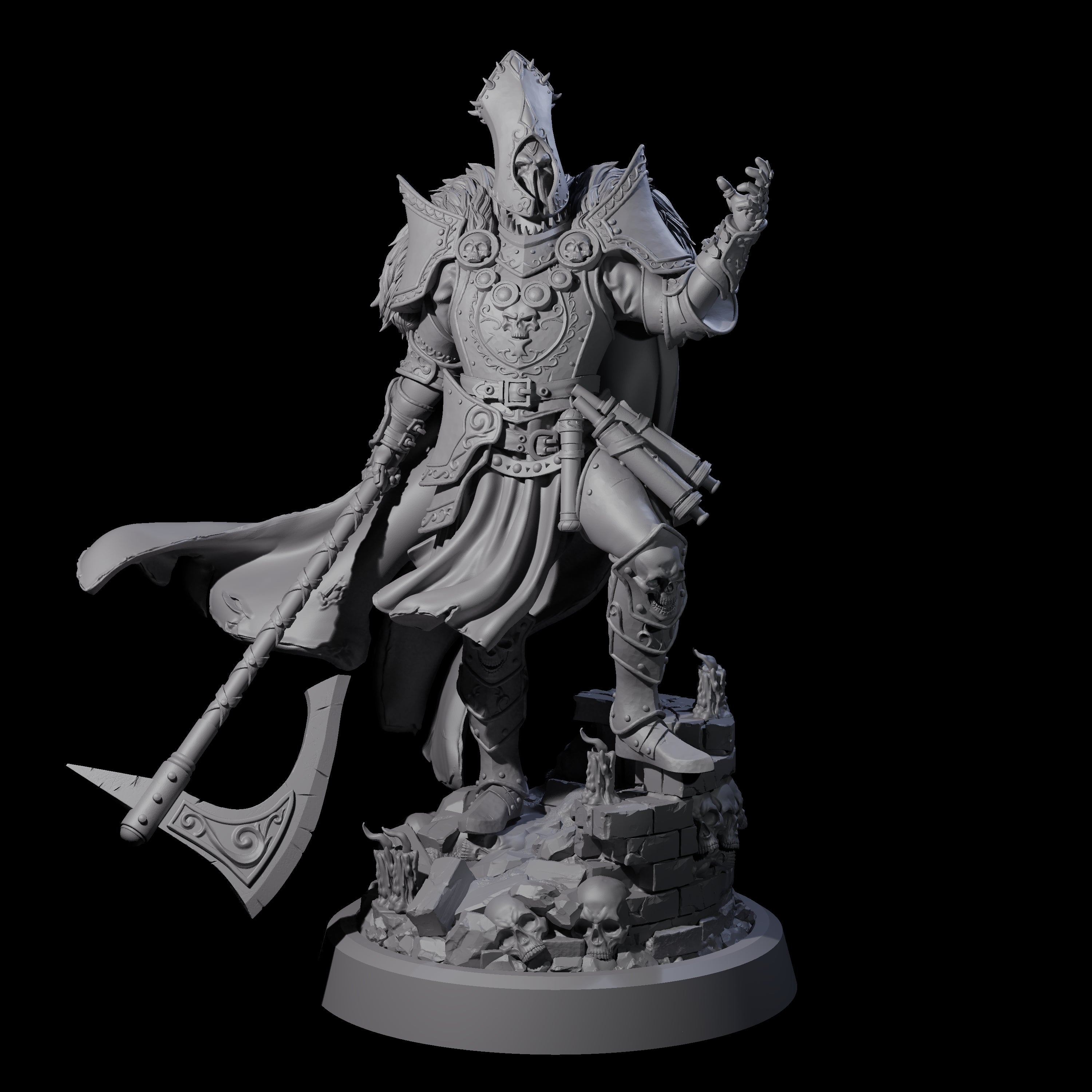 Leading Battle Lich Miniature for Dungeons and Dragons, Pathfinder or other TTRPGs